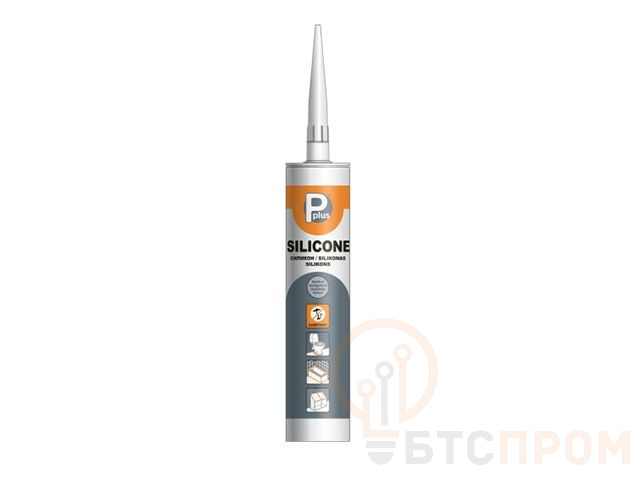 Герметик силиконовый санит. P PLUS "Silicone Sanitary" (прозр.) 280мл 01-4-1-072 фото в каталоге от BTSprom.by  Герметик силиконовый санит. P PLUS "Silicone Sanitary" (прозр.) 280мл 01-4-1-072 фото в каталоге от BTSprom.by