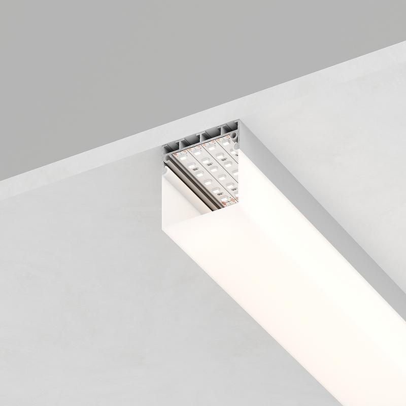 профиль алюминиевый cab268 накладной 42х45мм серебр. 2м (в комплекте 2 заглушки) feron 48120 от BTSprom.by