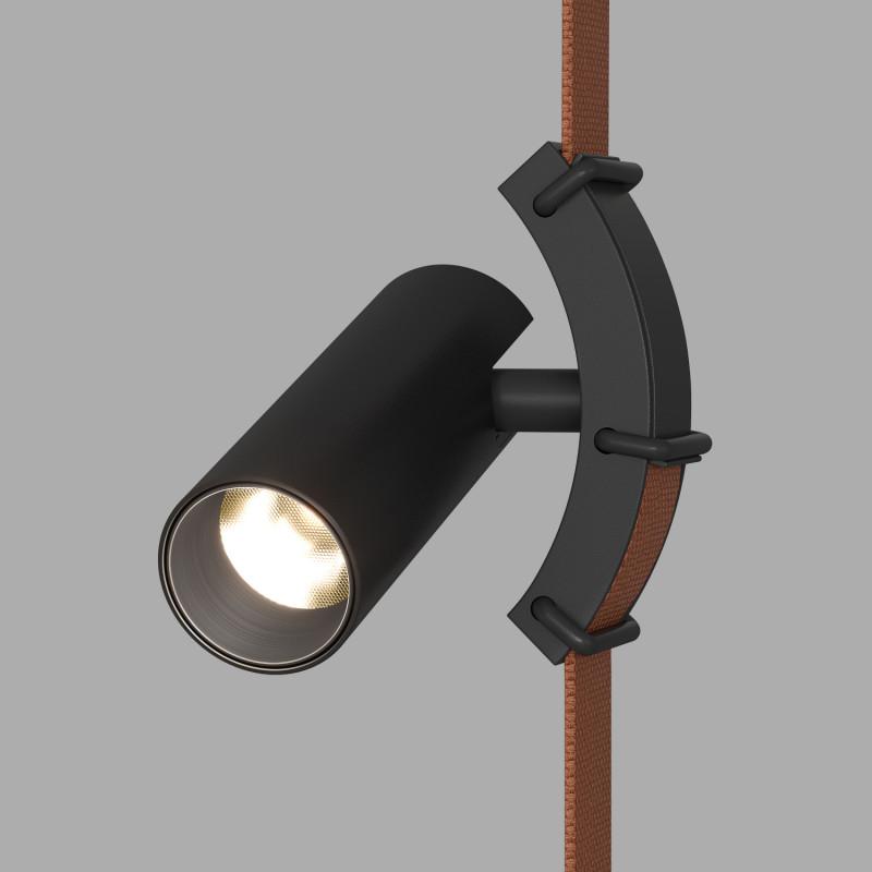 светильник поворотный для трека-ремня belty spot со светодиодом d35хl126.5мм 48в dc 7вт ra90 30град. 3000к ip20 черн. алюм. denkirs dk5547-bk от BTSprom.by