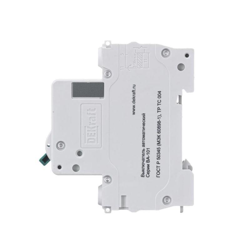  Выключатель автоматический модульный 1п C 20А 4.5кА ВА-101 DEKraft 11055DEK фото в каталоге от BTSprom.by