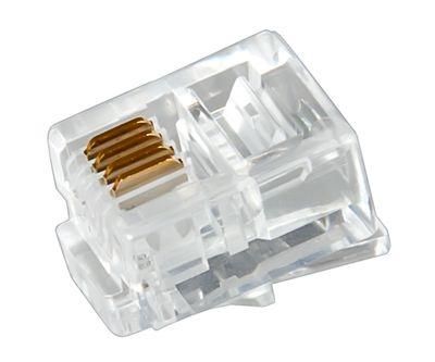 разъем телефонный rj-14 6p4c (уп.100шт) rexant 05-1012 от BTSprom.by