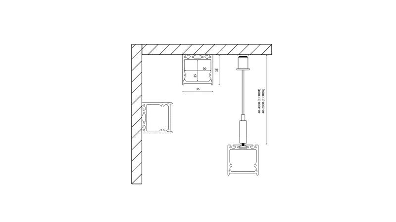  Профиль накладной/подвесной LS.3535-W-R бел. алюм. DesignLed 00-00010366 фото в каталоге от BTSprom.by