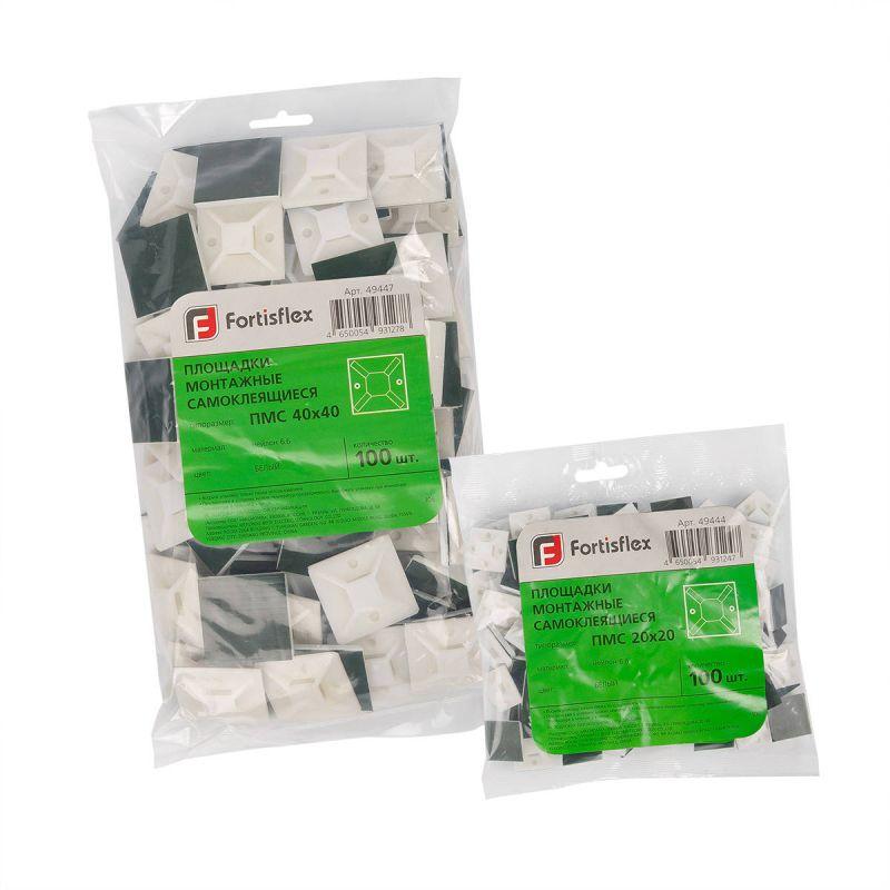  Площадка монтажная ПМС 30х30 бел. (уп.100шт) Fortisflex 49446 фото в каталоге от BTSprom.by
