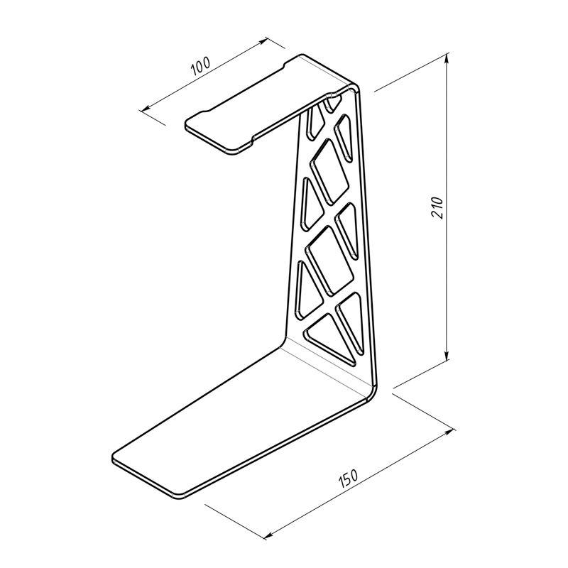  Подставка для наушников настольная черн. Rexant 38-0631 фото в каталоге от BTSprom.by