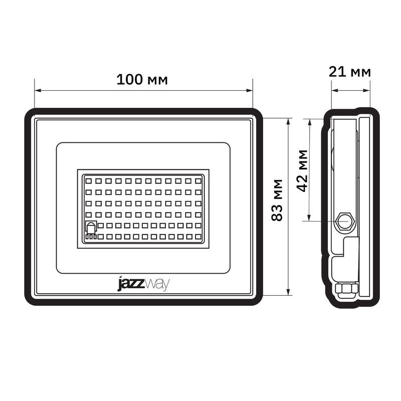  Прожектор светодиодный PFL RGB-RC 20Вт BL ДО/СДО IP65 (управление с пульта группой прожекторов R15м) JazzWay 5064157 фото в каталоге от BTSprom.by