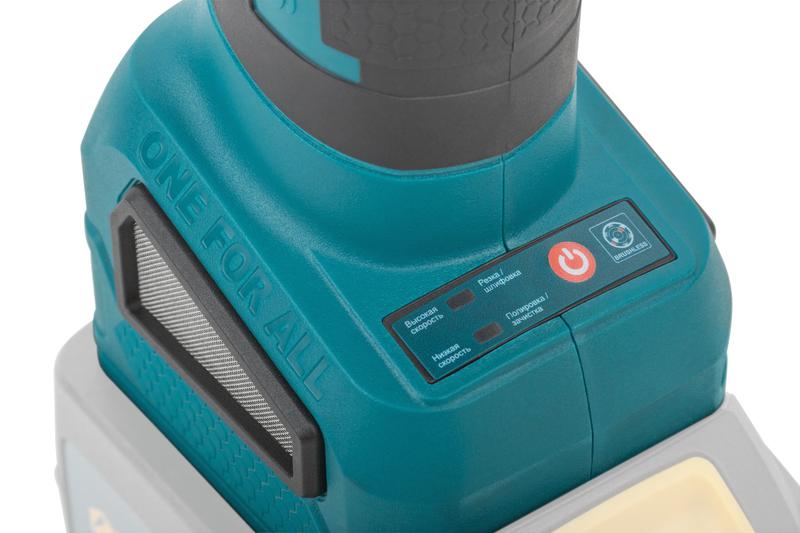  Машина шлифовальная угловая аккумуляторная бесщеточная 20В 3500-8500об/мин; КлК 125мм; 2 частоты вращения; без АКБ FIT 79914 фото в каталоге от BTSprom.by