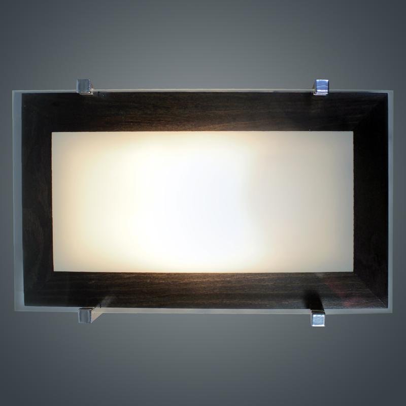  Светильник НББ 06-40 "Полесье" 280х160М40 бел./корпус венге /держатель хром (инд. упак.) Элетех 1005205883 фото в каталоге от BTSprom.by