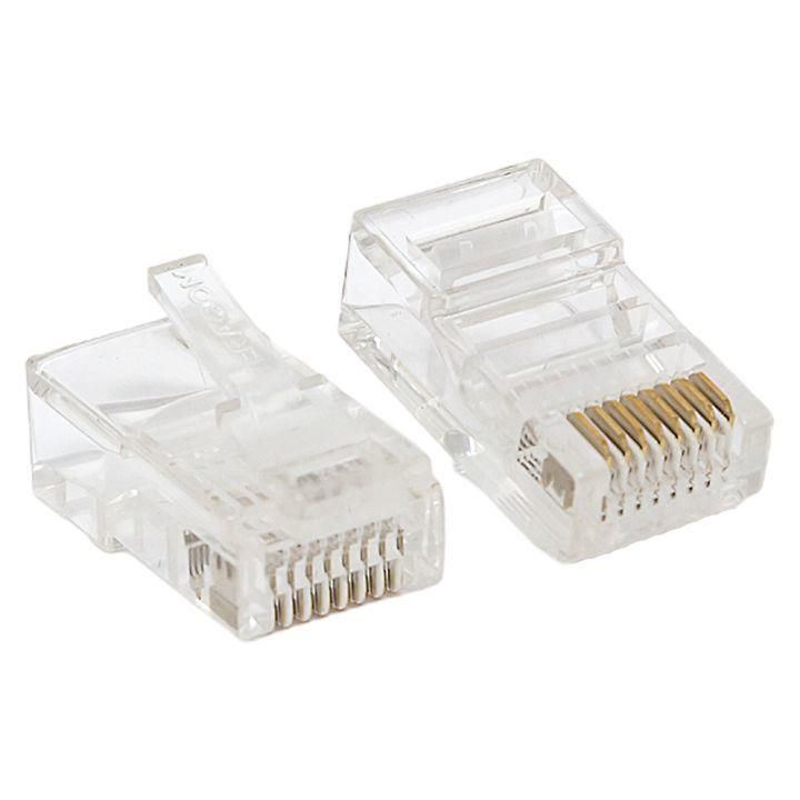 коннектор rj45 (8p8c) кат.5e неэкранир. teracom универс. (уп.10шт) ekf trc-plug-5eutp-10 от BTSprom.by