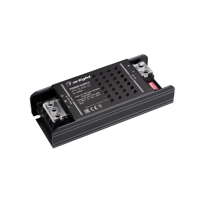 блок питания ats-24-060-ls 24в 2.5а 60вт ip20 сетка arlight 049062 от BTSprom.by