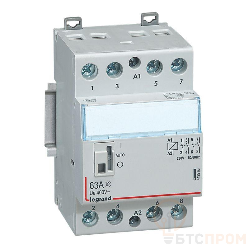 Контактор мод. 230В 4НО 63А бесш. с ручкой CX3 Leg 412563 фото в каталоге от BTSprom.by  Контактор мод. 230В 4НО 63А бесш. с ручкой CX3 Leg 412563 фото в каталоге от BTSprom.by