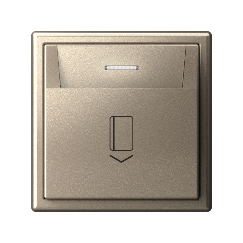  Выключатель карточный ArtGallery 10А без задержки времени быстрозажим. клем. шампань SE GAL000514S фото в каталоге от BTSprom.by