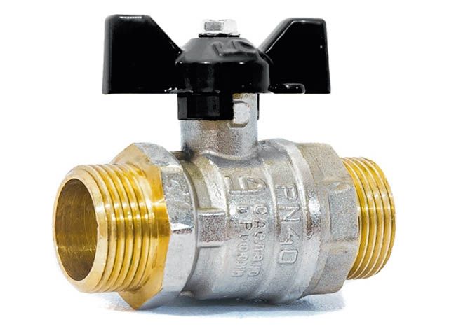 кран шаровый 3/4" нар.-нар. бабочка pn40, ld ld.47.304.20 от BTSprom.by