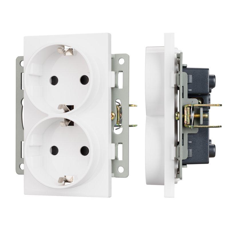 механизм электрической розетки sct-meud-pl-wh (250в 16а) arlight 043764 от BTSprom.by
