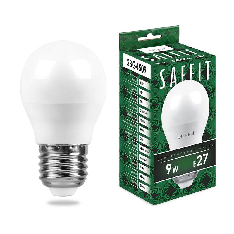лампа светодиодная 9вт 230в e27 6400к g45 sbg4509 saffit 55126 от BTSprom.by лампа светодиодная 9вт 230в e27 6400к g45 sbg4509 saffit 55126 от BTSprom.by