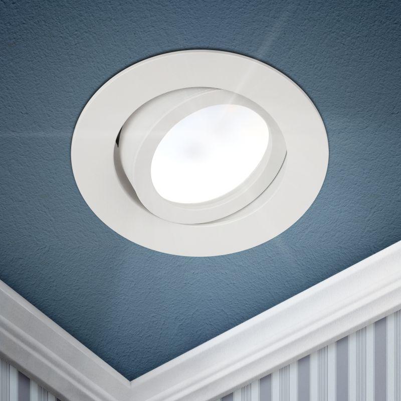 светильник встраиваемый алюм. kl86 wh mr16/gu5.3 бел. эра б0054350 от BTSprom.by