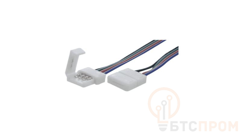 Коннектор для ленты RGB с проводом одинарн. 4pin-10mm30mm-1 SWG Standard 00000000171 фото в каталоге от BTSprom.by  Коннектор для ленты RGB с проводом одинарн. 4pin-10mm30mm-1 SWG Standard 00000000171 фото в каталоге от BTSprom.by