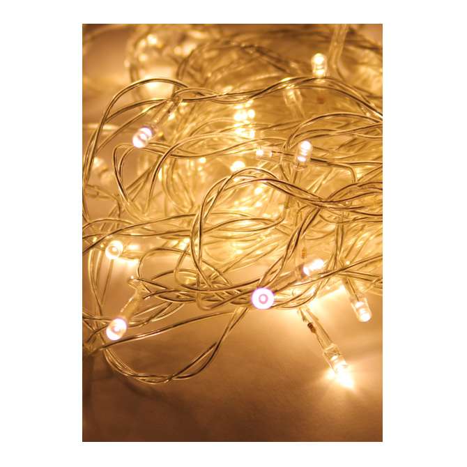 гирлянда светодиодная 120led бел. прозр. провод 12.8м (11.3+1.5) 8 режимов мигания ip20 тепл. бел. космос koc_gir120led_w от BTSprom.by