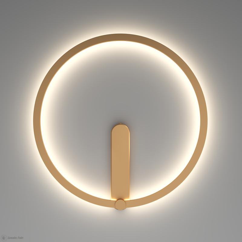  Бра ROUND 24Вт 3000/4000/6500К IP20 со светодиодом алюм. матов. зол. DENKIRS 772626 фото в каталоге от BTSprom.by