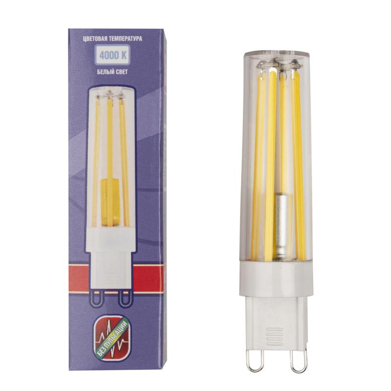 Лампа светодиодная филаментная PLED-G9 PRO 8Вт 4000К 680лм 230В d16.5х70мм без пульсации JazzWay 5062702 фото в каталоге от BTSprom.by