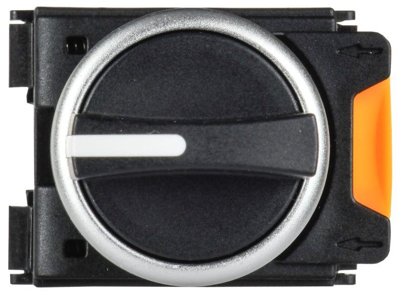  Переключатель 2 полож. 1НО+1НЗ возвратный черн. MASTER IEK MI-SW60-11X22-3-24-2-K02 фото в каталоге от BTSprom.by