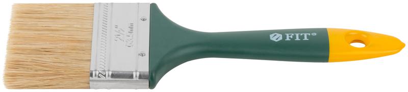  Кисть флейцевая "Контур" натур. светлая щетина пластиковая ручка 2. 5дюйм (63мм) FIT 01166 фото в каталоге от BTSprom.by