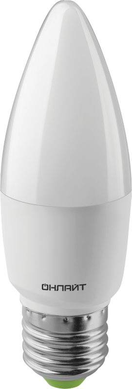 лампа светодиодная 61 961 oll-c37-10-230-6.5k-e27-fr 10вт онлайт 61961 от BTSprom.by