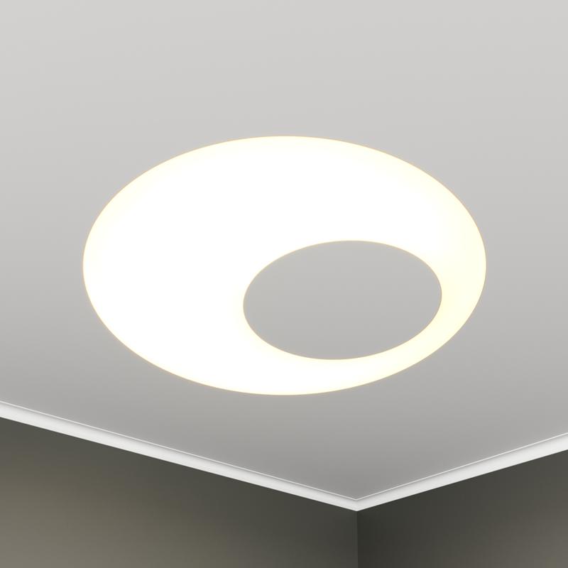 светильник светодиодный rve-lbx-apertura-646-vg 32вт 4000к 646х646х110мм круг с отверст. встраив. под шпаклевку бел. rvelektro rve00003652 от BTSprom.by