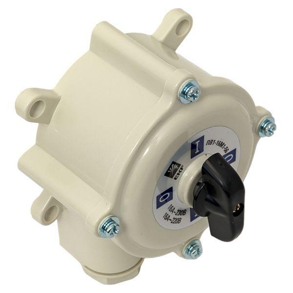  Выключатель пакетный 1-кл. 16А IP56 ПВ1-16 М1 пл. беж. EKF pv-1-16-4 фото в каталоге от BTSprom.by