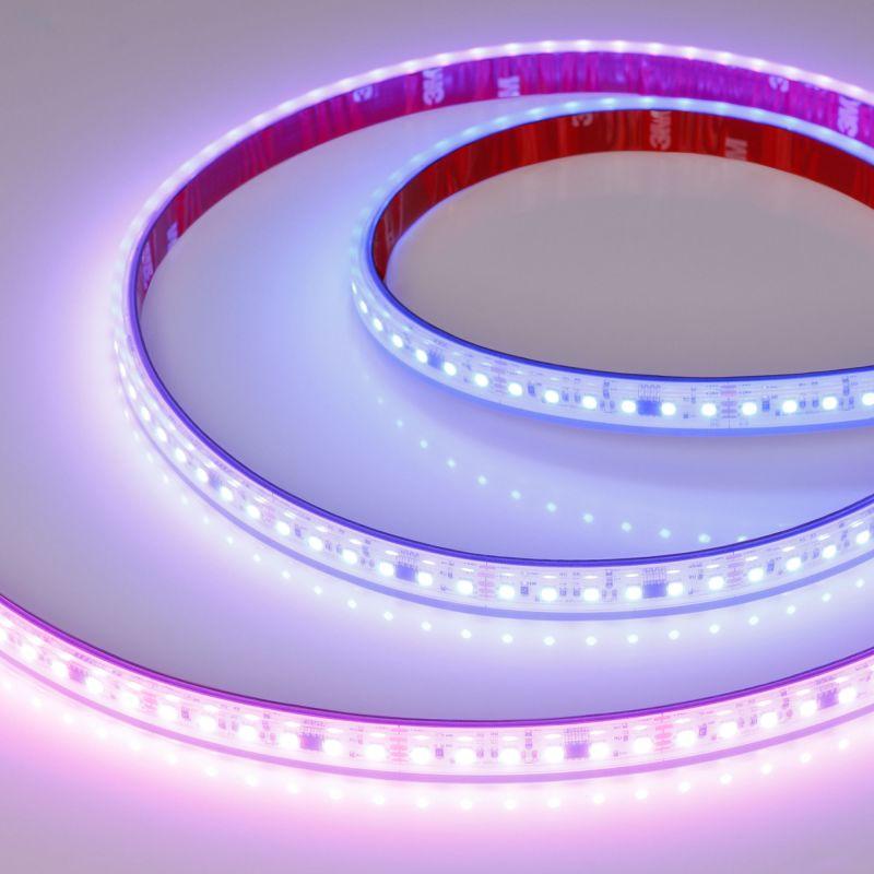 лента светодиодная spi-ps-a120-12mm 24v rgb-px6-bpt 23вт/м ip67 2835 герметичная бегущий огонь (уп.5м) arlight 049452 от BTSprom.by
