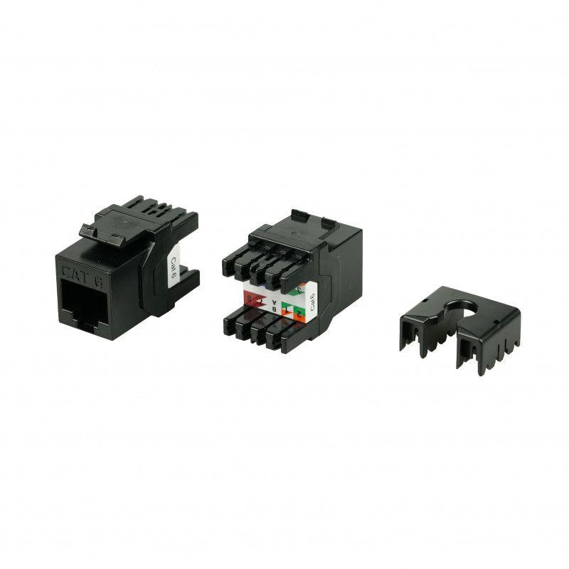 вставка keystone jack rj45 (8p8c) кат.6 180град. kj8-8p8c-c6-180-bk черн. hyperline 432638 от BTSprom.by