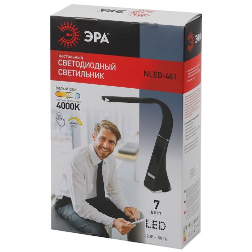  Светильник NLED-461-7W-BK настол. черн. ЭРА Б0031609 фото в каталоге от BTSprom.by