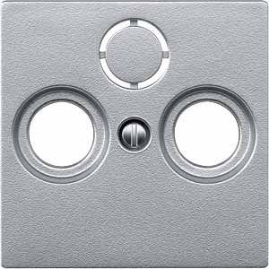  Плата Merten центральная TV/FM х2 х3 алюм. SchE MTN297560 фото в каталоге от BTSprom.by