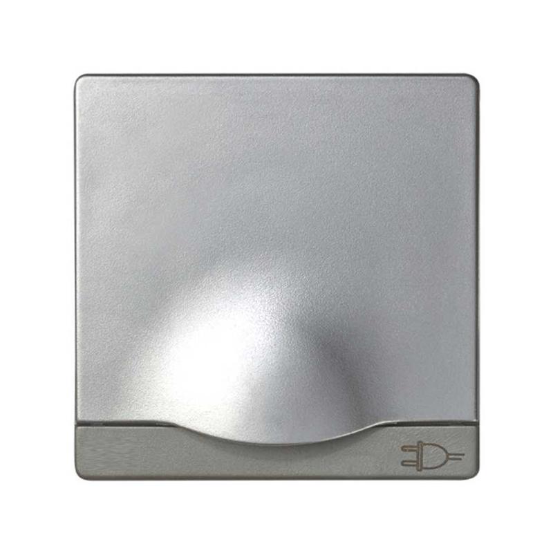 накладка розетки simon82 с заземл. с крыш. алюм. 82090-33 от BTSprom.by