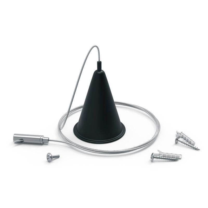  Комплект подвесов Track для трековых шинопроводов черн. GAUSS TR119 фото в каталоге от BTSprom.by