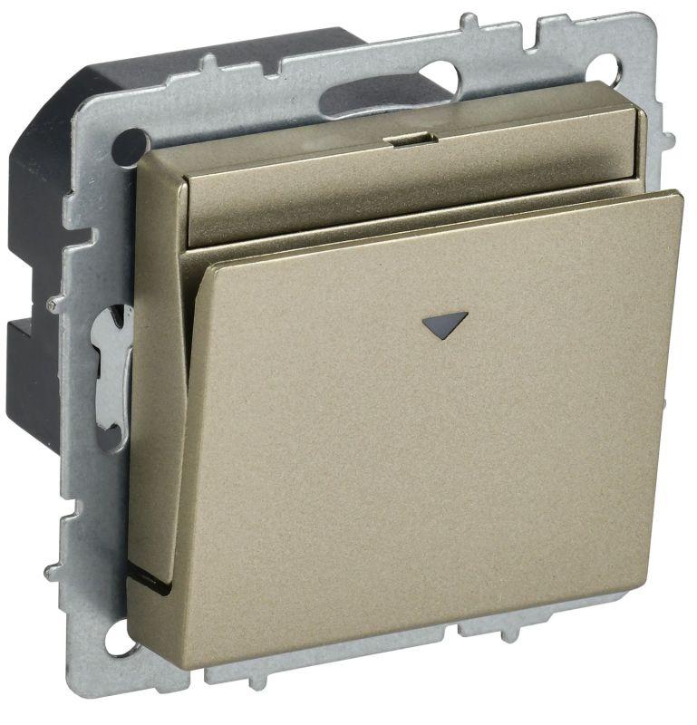выключатель карточный brite 30а вс10-1-8-брш механизм шампань iek br-v11-0-10-k37 от BTSprom.by