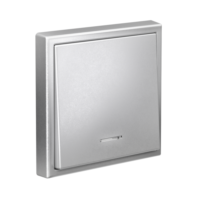  Выключатель 1-кл. ArtGallery (сх. 1а) 10AX с подсветкой механизм алюм. SE GAL000313 фото в каталоге от BTSprom.by