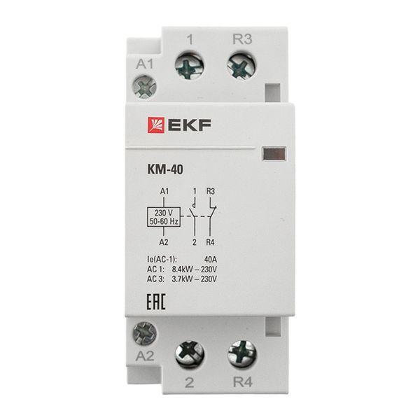  Контактор модульный КМ 40А NО+NC (2 мод.) EKF km-2-40-11 фото в каталоге от BTSprom.by