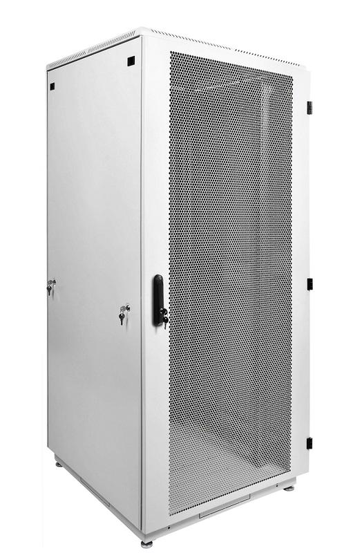 шкаф коммутационный напольн. штк-м-42.8.8-4ааа 42u 800х820мм передн. двер. перфорир. задн. двер. стальн. лист 2 боков. панел. 500кг белый 655мм 123.1кг 180град. 2030мм цмо 1370964 от BTSprom.by