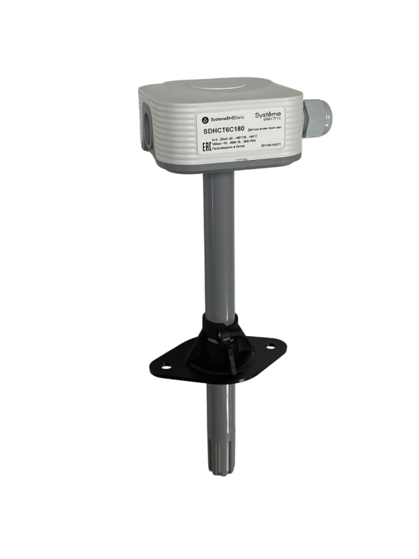 датчик влажности и температуры канальный 2х4…20ма -40…+60град.с/0…+50град.с 180(40…155)мм ~15…35в/=15…35в se sdhct6c180 от BTSprom.by