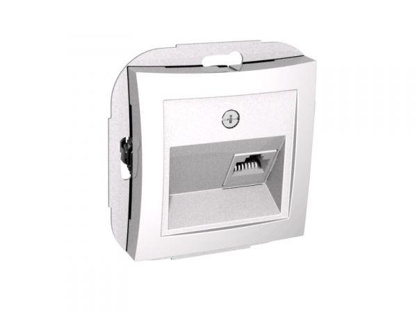  Розетка телефонная СП Дуэт RJ11 механизм бел. SchE WDE000181 фото в каталоге от BTSprom.by