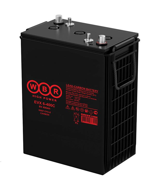 аккумулятор тяговый 6в 400а.ч wbr evx6-400c wbr от BTSprom.by
