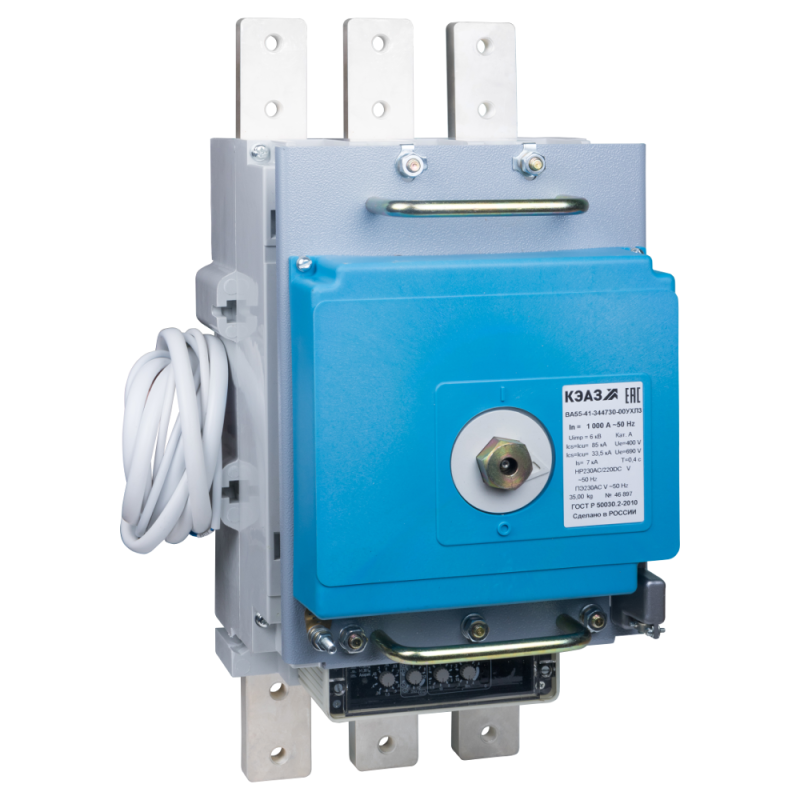 выключатель автоматический 250а ва55-41-344730 ухл3 690в ac нр=230в ac/220в dc пэ230ac кэаз 233591 от BTSprom.by