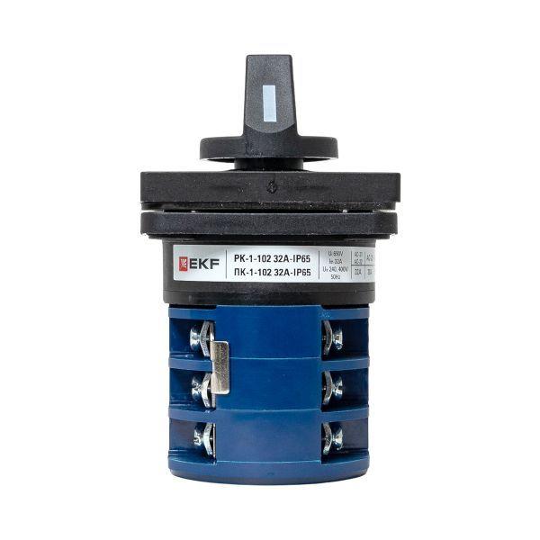  Переключатель кулачковый ПК-1-102 2п 32А "0-1-2-3" IP65 EKF pk-1-102-32-65 фото в каталоге от BTSprom.by