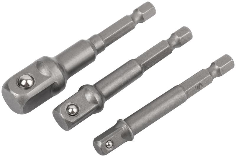  Набор адаптеров под головки с хвостовика U-типа под биты 3 шт CrV сталь FIT 57953 фото в каталоге от BTSprom.by