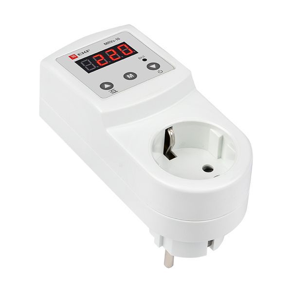  Реле напряжения цифровое розеточное MRVs-16 PROxima EKF MRVs-16 фото в каталоге от BTSprom.by