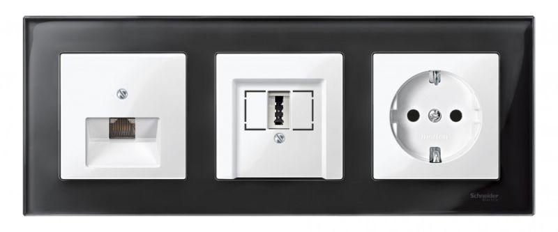  Плата центральная Merten для механизма розетки компьютерной 1-м RJ45 бел. SchE MTN296219 фото в каталоге от BTSprom.by