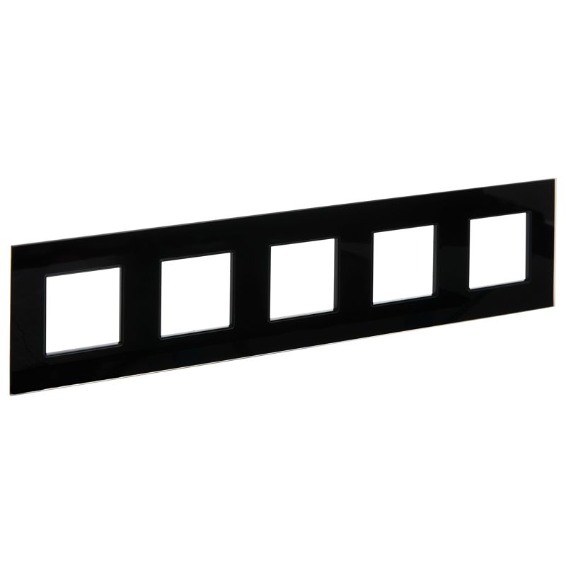 рамка 5-м skandy sk-f25bl стекло черн. iek sk-m52-g-k02 от BTSprom.by