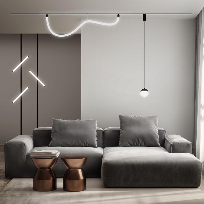  Светильник SMART MOON 12Вт 3000К-6000К DIM подвесной алюм. акрил черн. DENKIRS 717195 фото в каталоге от BTSprom.by