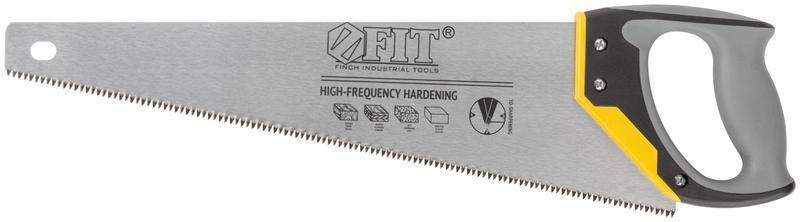 ножовка по дереву средний каленый зуб 7 тpi 3d заточка 3к пласт.прорезиненная ручка профи 450мм fit 40452 от BTSprom.by