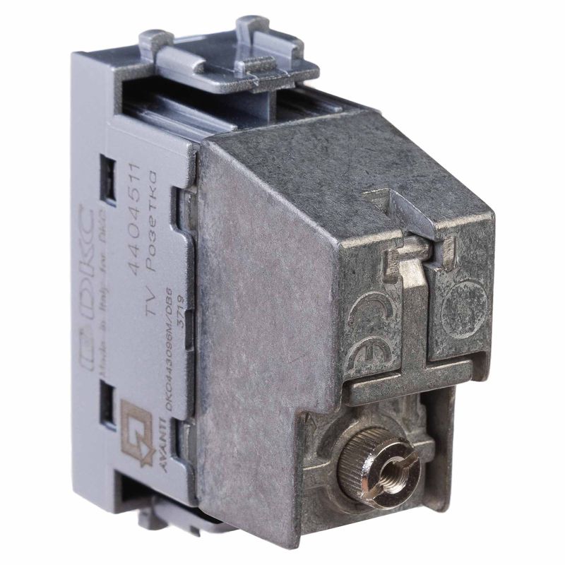  Розетка телевизионная проходная TV 1мод. Avanti "Закаленная сталь" DKC 4404511 фото в каталоге от BTSprom.by